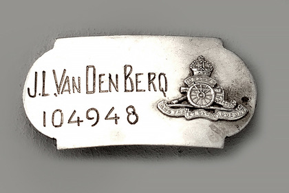 South African Military World War II Silver Identification Dog Tags (Collection of 6) - Egyptian Hallmarks, Wrist bands